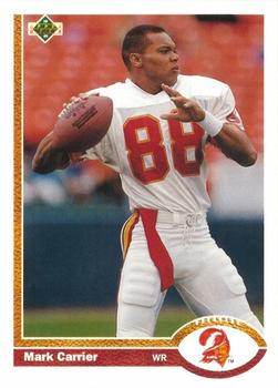 NFL karty  Mark Carrier Tampa Bay Buccaneers 1991 Upper Deck NFL