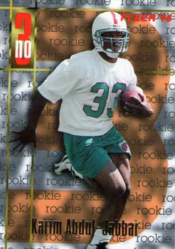 NFL karty  Karim Abdul-Jabbar Miami Dolphins 1996 Fleer NFL