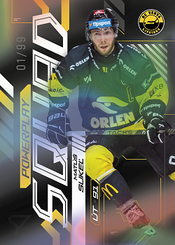 Matus Sukel Litvinov Tipsport ELH 2024/25 SportZoo 2. serie Powerplay Squad Black Rainbow /99 #PS-28