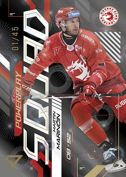 Martin Marincin Trinec Tipsport ELH 2024/25 SportZoo 2. serie Powerplay Squad Golden Fireworks /45 #PS-02