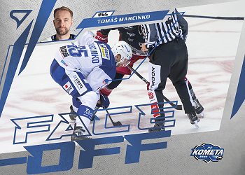 Tomas Marcinko Kometa Brno Tipsport ELH 2024/25 SportZoo 2. serie Face-Off #FO-11