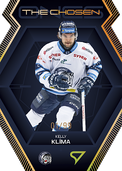 Kelly Klima Liberec Tipsport ELH 2024/25 SportZoo 2. serie The Chosen Ones Gold Die Cut /99 #CO-19