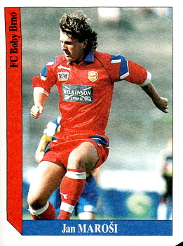 Jan Marosi Brno samolepka SL Italy Cesky Fotbal 1995/96 #53