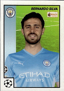 Bernardo Silva Manchester City Topps Merlin Heritage 97 UEFA Champions League 2021/22 #5