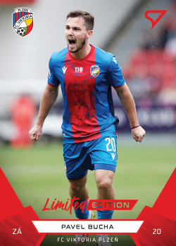 Pavel Bucha Viktoria Plzen SportZoo FORTUNA:LIGA 2021/22 1. serie Red /49 #93