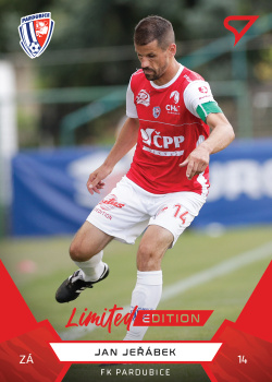 Jan Jerabek Pardubice SportZoo FORTUNA:LIGA 2021/22 1. serie Red /49 #130