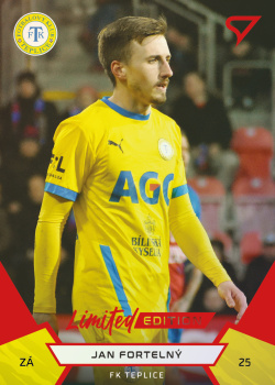 Jan Fortelny Teplice SportZoo FORTUNA:LIGA 2021/22 2. serie Red /49 #301