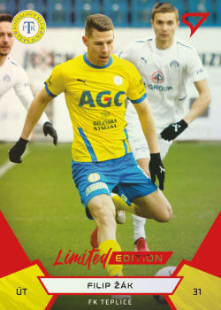 Filip Zak Teplice SportZoo FORTUNA:LIGA 2021/22 2. serie Red /49 #306