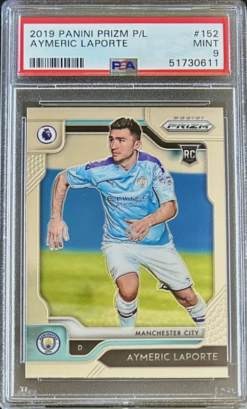 Aymeric Laporte Manchester City PSA 9 2019/20 Panini Prizm Premier League #152