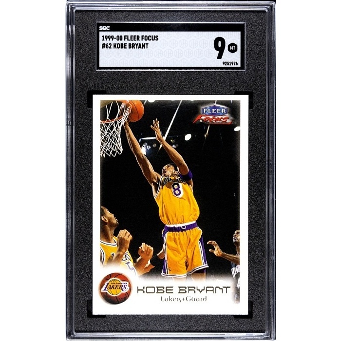 Kobe Bryant Los Angeles Lakers SGC 9 1999/00 Fleer Focus #62