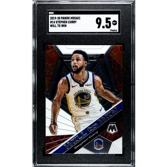 Stephen Curry Golden State Warriors SGC 9.5 2019/20 Panini Mosaic Will to Win #14