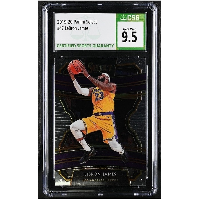 LeBron James Los Angeles Lakers CSG 9.5 2019/20 Panini Select Concourse #47