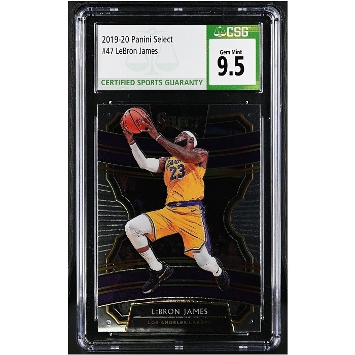 LeBron James Los Angeles Lakers CSG 9.5 2019/20 Panini Select Concourse #47