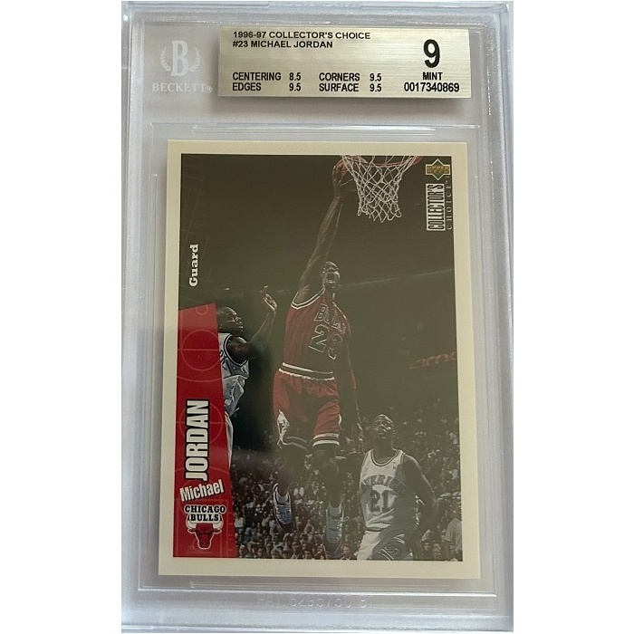 Michael Jordan Chicago Bulls BGS 9 1996/97 Upper Deck Collector's Choice #23