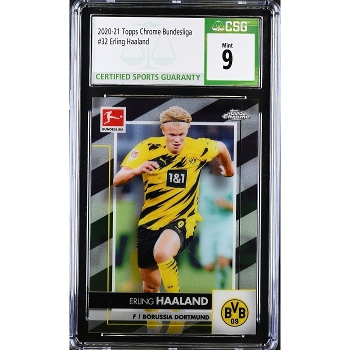 Erling Haaland Borussia Dortmund CSG 9 2020/21 Topps Chrome Bundesliga #32