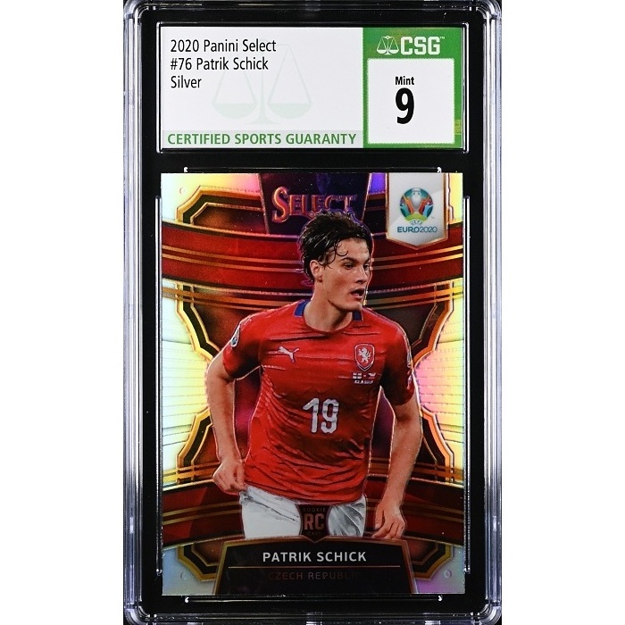 Patrik Schick Czech Republic CSG 9 2020 Panini Select UEFA Euro Preview Silver Prizm #76