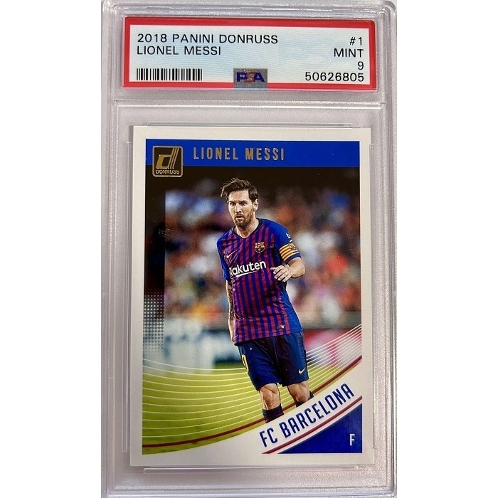 Lionel Messi FC Barcelona PSA 9 2018/19 Panini Donruss #1