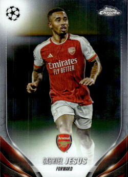 Gabriel Jesus Arsenal Topps Chrome UEFA Club Competitions 2023/24 #40