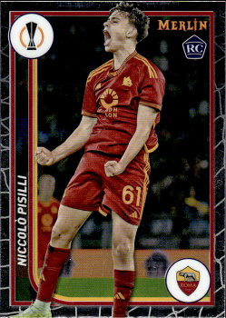 Niccolo Pisilli AS Roma Topps Merlin Chrome UEFA Club Competitions 2023/24 #141