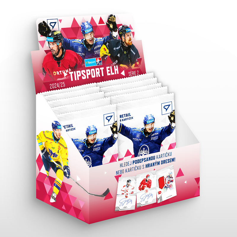 Předprodej - Tipsport Extraliga 2024/25 2. série SportZoo Retail box (24 balíčků)