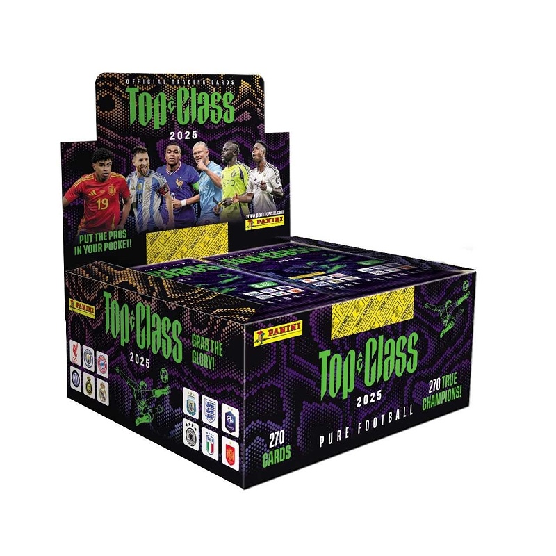 Panini Top Class 2025 Box Fotbalové karty (24 balíčků)