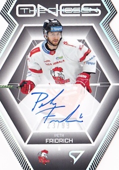 Petr Fridrich Olomouc Tipsport ELH 2024/25 SportZoo 2. serie The Chosen Ones Auto Die Cut /89 #COS-PF