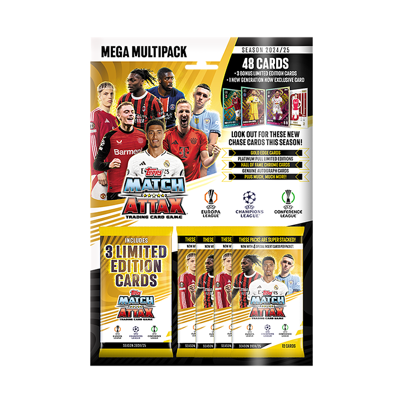 Topps Match Attax UEFA Champions League 2024/25 Mega Multipack Fotbalové karty