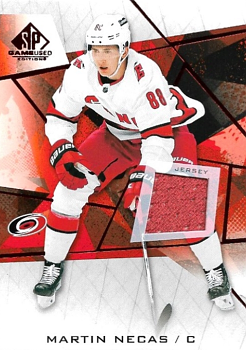 Martin Necas Carolina Hurricanes Upper Deck SP Game Used 2021/22 Red Jerseys #37