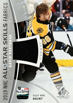 David Pastrnak Boston Bruins Upper Deck SP Game Used 2019/20 2019 All-Star Skills Fabrics #AS-DP