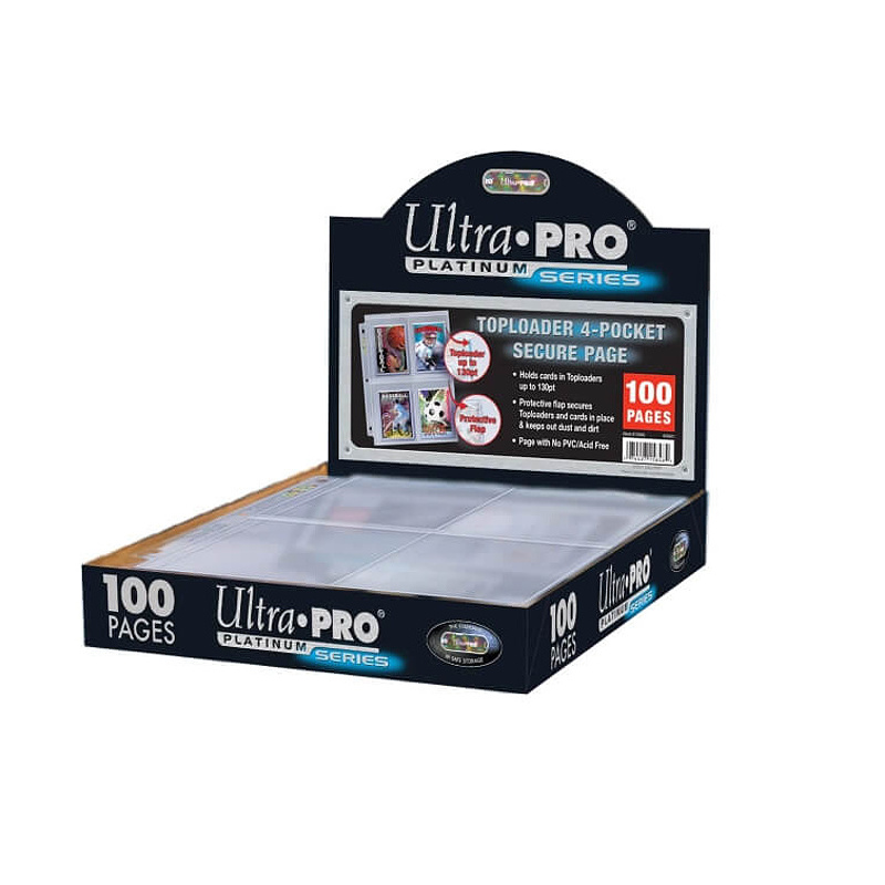 Fólie - obal do alba na 4 toploadery Ultra Pro Platinum Secure 100ks (3 díry)