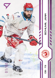 Bohumil Jank Trinec Tipsport ELH 2024/25 SportZoo 1. serie Purple Iceberg /60 #004