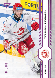 Tomas Kundratek Trinec Tipsport ELH 2024/25 SportZoo 1. serie Purple Iceberg /60 #005