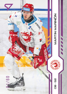 Martin Marincin Trinec Tipsport ELH 2024/25 SportZoo 1. serie Purple Iceberg /60 #006