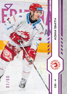 Adam Smith Trinec Tipsport ELH 2024/25 SportZoo 1. serie Purple Iceberg /60 #008