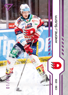 Andrej Sustr Pardubice Tipsport ELH 2024/25 SportZoo 1. serie Purple Iceberg /60 #026