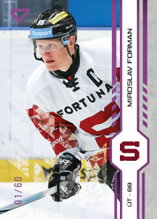 Miroslav Forman Sparta Tipsport ELH 2024/25 SportZoo 1. serie Purple Iceberg /60 #045