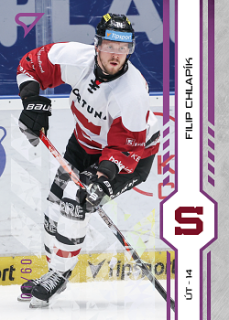 Filip Chlapik Sparta Tipsport ELH 2024/25 SportZoo 1. serie Purple Iceberg /60 #049