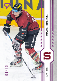 Pavel Kousal Sparta Tipsport ELH 2024/25 SportZoo 1. serie Purple Iceberg /60 #050