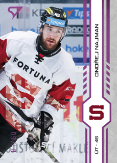 Ondrej Najman Sparta Tipsport ELH 2024/25 SportZoo 1. serie Purple Iceberg /60 #052