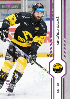 Ondrej Balaz Litvinov Tipsport ELH 2024/25 SportZoo 1. serie Purple Iceberg /60 #057