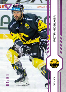 Petr Koblasa Litvinov Tipsport ELH 2024/25 SportZoo 1. serie Purple Iceberg /60 #069