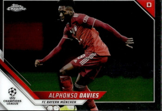 Alphonso Davies Bayern Munchen Topps UEFA Champions League Chrome 2021/22 #88