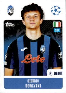 Giorgio Scalvini Atalanta BC samolepka Topps UEFA Champions League 2024/25 #79