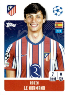 Robin Le Normand Atletico Madrid samolepka Topps UEFA Champions League 2024/25 #93