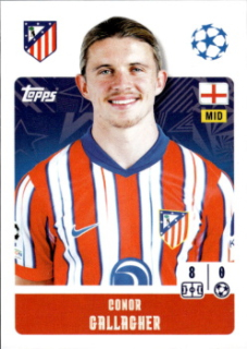 Conor Gallagher Atletico Madrid samolepka Topps UEFA Champions League 2024/25 #96