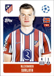 Alexander Sorloth Atletico Madrid samolepka Topps UEFA Champions League 2024/25 #97