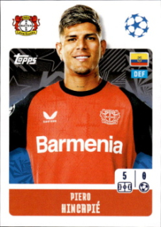 Piero Hincapie Bayer 04 Leverkusen samolepka Topps UEFA Champions League 2024/25 #103