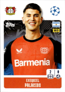 Exequiel Palacios Bayer 04 Leverkusen samolepka Topps UEFA Champions League 2024/25 #106