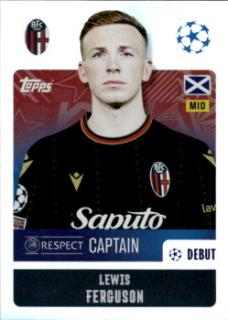 Lewis Ferguson Bologna samolepka Topps UEFA Champions League 2024/25 Captain #113