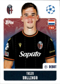 Thijs Dallinga Bologna samolepka Topps UEFA Champions League 2024/25 #121